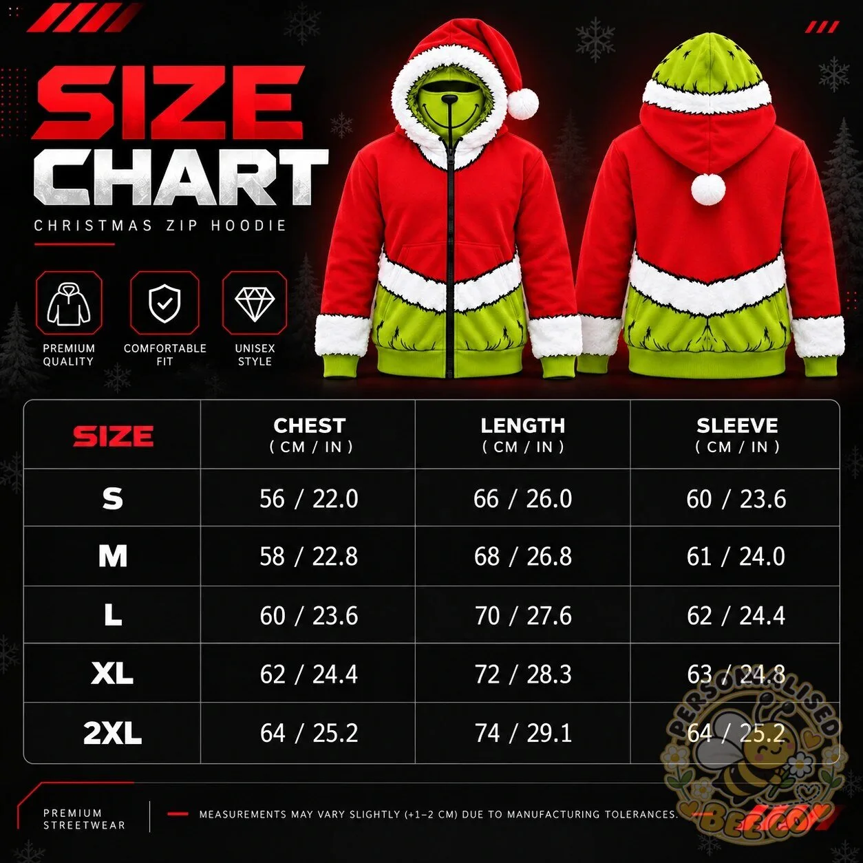Grinch Santa Claus Christmas Zip Up Hoodie With Built In Face Cover 9 Grinch Santa Claus Christmas Zip Up Hoodie With Built In Face Cover